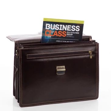 Valódi bőr aktatáska 3 részes 