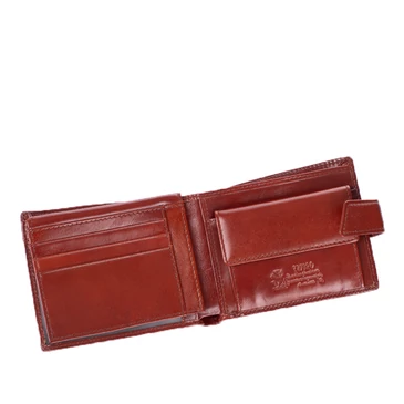 Cefiro Bőr Férfi pénztárca Világosarna színben