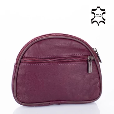 Valódi bőr kulcstartó padlizsán színben 1506 