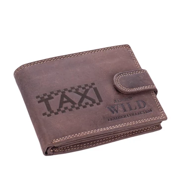 Taxis Valódi bőr Pénztárca barna színben RFID védelemmel díszdobozban
