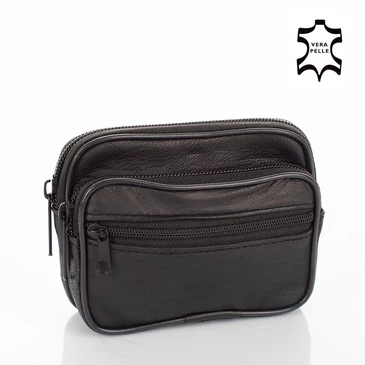 Valódi bőr övre fűzhető táska