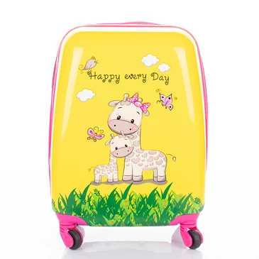 Gyermek bőrönd zsiráf mintával