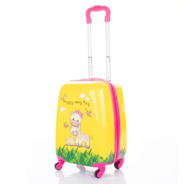 Gyermek bőrönd zsiráf mintával