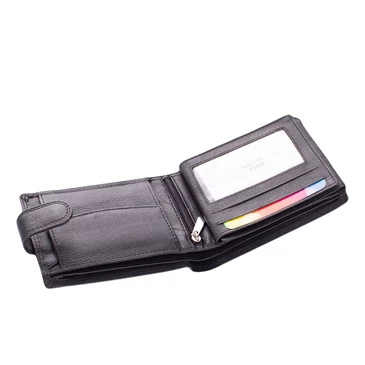 Férfi bőr pénztárca fekete színben 8660X