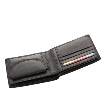 Férfi bőr pénztárca fekete színben 7413B
