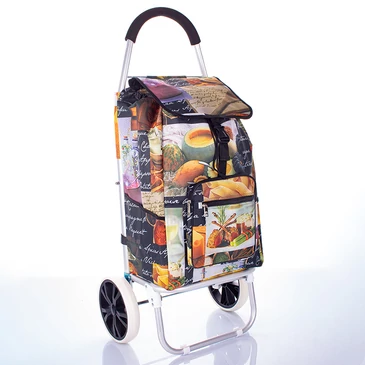 Nagyméretű ultrakönnyű gurulós bevásárlókocsi pasta