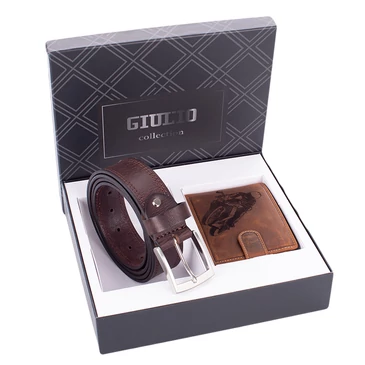 GIULIO motoros pénztárca és öv ajándékcsomag