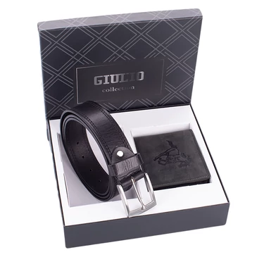 GIULIO lovas pénztárca és öv ajándékcsomag