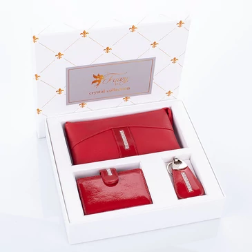 Fairy Crystal köves pénztárca kártyatartó kulcstartó ajándékcsomag