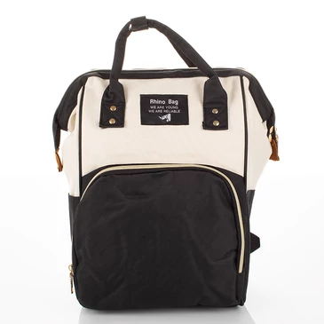 RYANAIR WIZZAIR KÉZIPOGGYÁSZ MÉRETŰ  HÁTIZSÁK 39 x 25 x 16 cm fekete-bézs színben