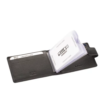 GIULIO Valódi bőr kártyatartó RFID védelemmel 