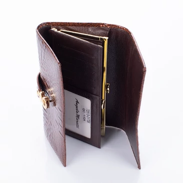 Angela Moretti valódi bőr lakk női pénztárca