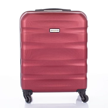 Leonardo Da Vinci  WIZZAIR RYANAIR méretű keményfalú kabinbőrönd 55 x 40 x 20 cm Bordó színben