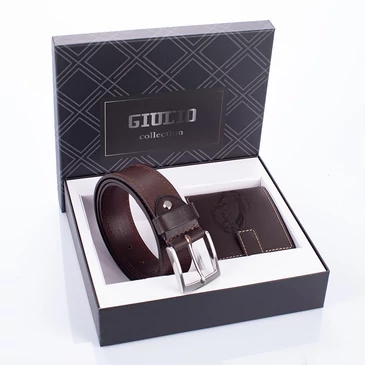 GIULIO autós pénztárca és öv ajándékcsomag