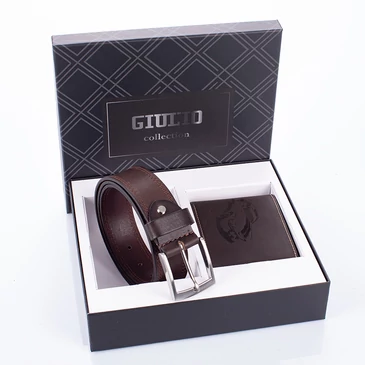 GIULIO autós pénztárca és öv ajándékcsomag