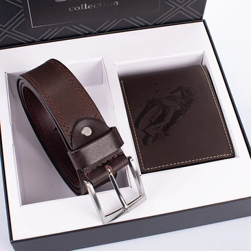 GIULIO motoros pénztárca és öv ajándékcsomag