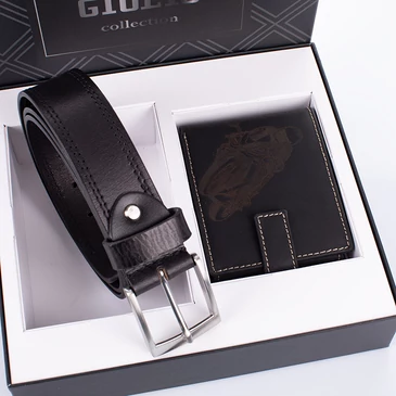 GIULIO motoros pénztárca és öv ajándékcsomag