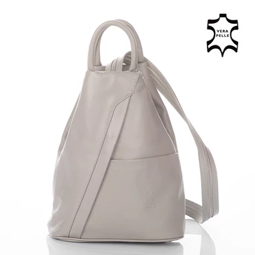 Valódi bőr női hátizsák szürke színben 6925