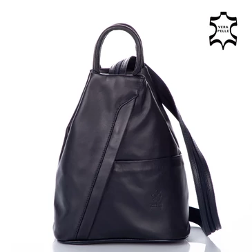 Valódi bőr női hátizsák Sötétkék színben S6925