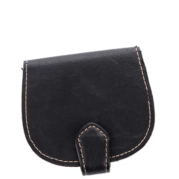 Patkó pénztárca fekete színben