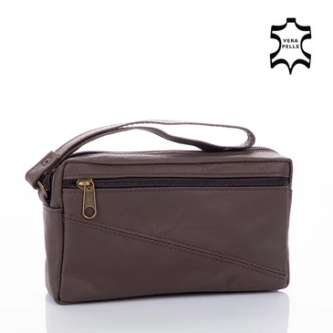Valódibőr Autóstáska barna színben egyrészes LA-68