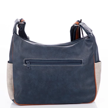 Női válltáska fekete-barna színben