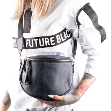 Keresztpántos női oldaltáska sötétkék színben 76201 DarkBlue