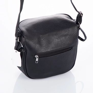 Keresztpántos női oldaltáska fekete színben 7620 Black