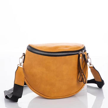 Keresztpántos női oldaltáska sárga színben 76201 yellow