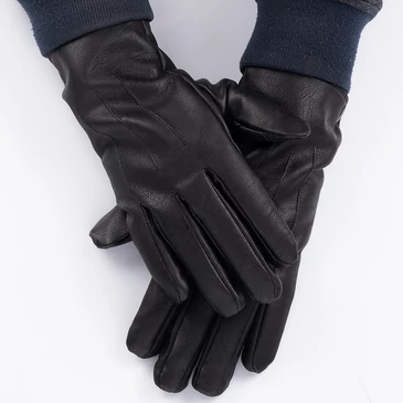 Valódi bőr férfi kesztyű fekete színben 13-as méret FK90 Black-13