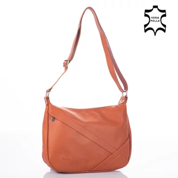 Valódi bőr női táska konyak színben NT 1165 FRZ Cognac