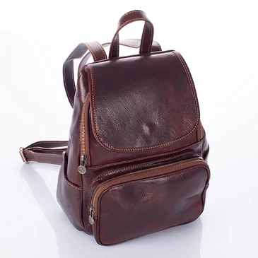 Valódi bőr hátizsák barna színben
