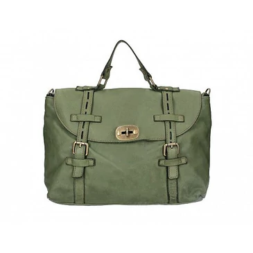 Valódi bőr női Táska Zöld