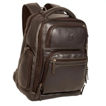 RO-6010 Rosme valódibőr laptophátizsák barna színben