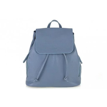 Valódi bőr női hátitáska világoskék színben S7068 Cerulean
