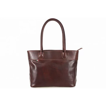 Valódi bőr női táska barna színben