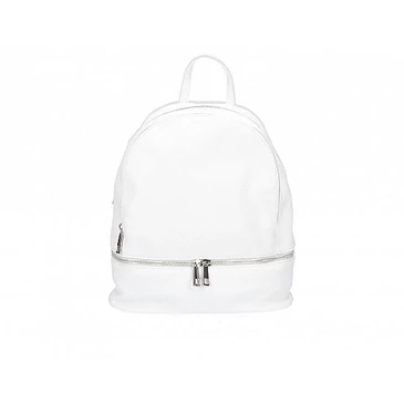 Valódi bőr női hátizsák Fehér