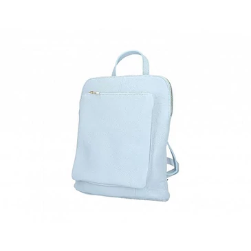 Valódi bőr női Ipad tartós hátizsák S méret Világoskék