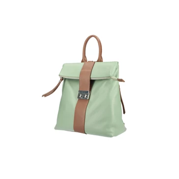 Valódi bőr női hátizsák S7173 Fekete+Barna