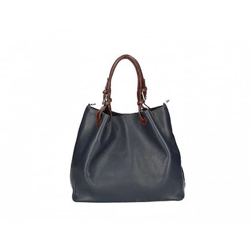 Valódi bőr női Táska Sötétkék