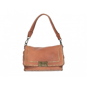 Valódi bőr női Táska Konyak