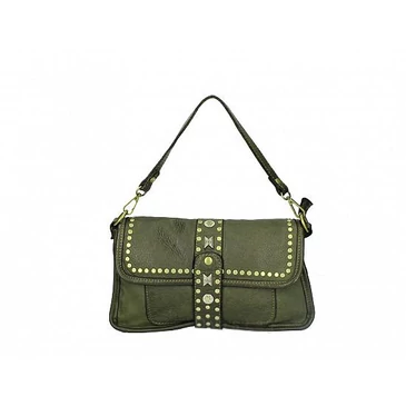 Valódi bőr női Táska Zöld
