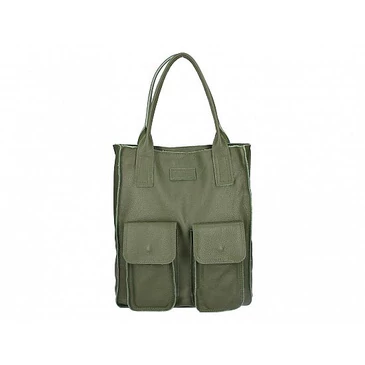 Valódi bőr női táska S7275 Zöld