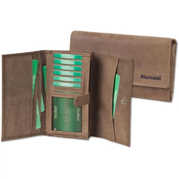 Rimbaldi valódibőr Brifkó pénztárca pincér pénztárca barna színben