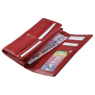 Patrizia valódi bőr női pénztárca piros színben IT106 Red