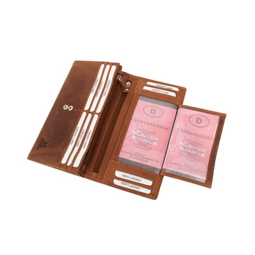 Különleges Brifkó pénztárca barna színben RFID rendszerrel