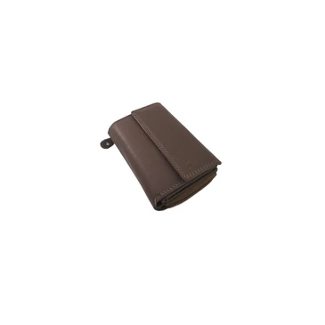 Női pénztárca bőrből RFID védelemmel 13048 Brown