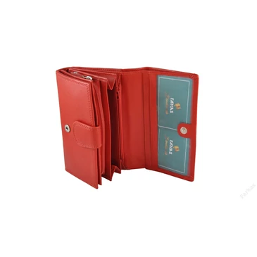 Divatos Valódi bőr női pénztárca barna színben