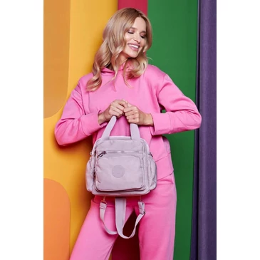 Többfunkció női városi hátizsák Rózsaszín színben