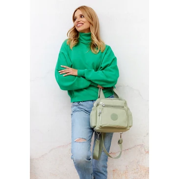 Többfunkció női városi hátizsák Khaki színben